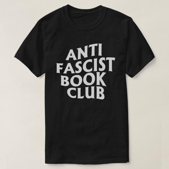 Camiseta Anti-Fascist Book Club (Frente do Design)