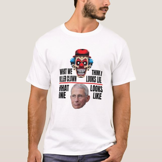 Camiseta Anti-Fauci Como Parece Um Assassino (Frente)