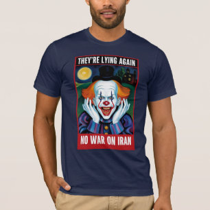 Camiseta Anti Guerra Não à Guerra no Irã