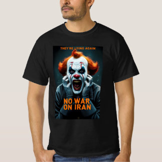Camiseta Anti Guerra Não Há Guerra no Irã
