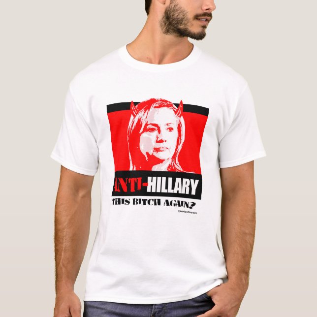 Camiseta Anti Hillary - este B outra vez - anti Hillary (Frente)