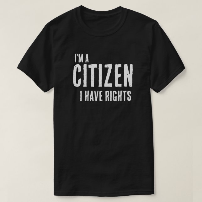 Camiseta Anti-ICE Eu Sou Cidadão (Frente do Design)