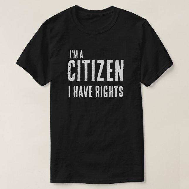 Camiseta Anti-ICE Eu Sou Cidadão (Frente do Design)