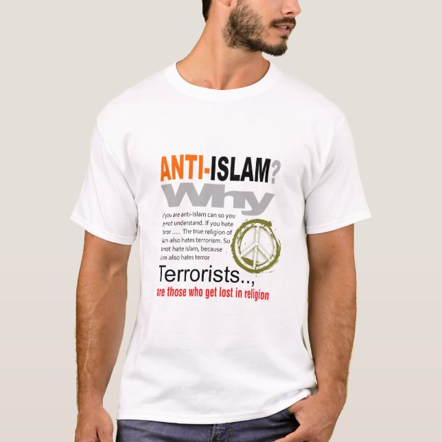 Camiseta Anti Islão? T-shirt (Frente)