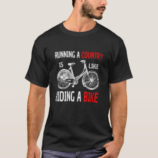 Camiseta Anti Joe Biden Correndo O País É Como Andar