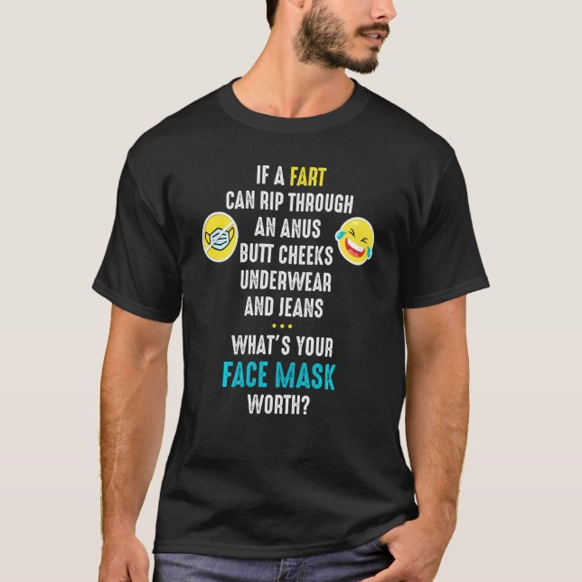 Camiseta Anti Mask Fart Meme Ar Fresco Breather (Frente)