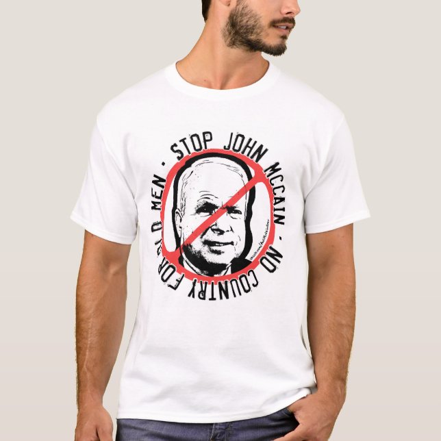 Camiseta Anti-McCain círculo (Frente)
