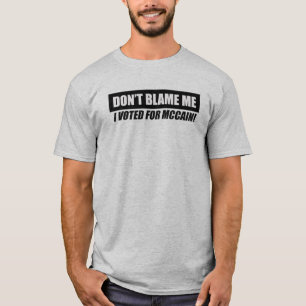Camiseta Anti-Obama Bumpersticker - não me responsabilize
