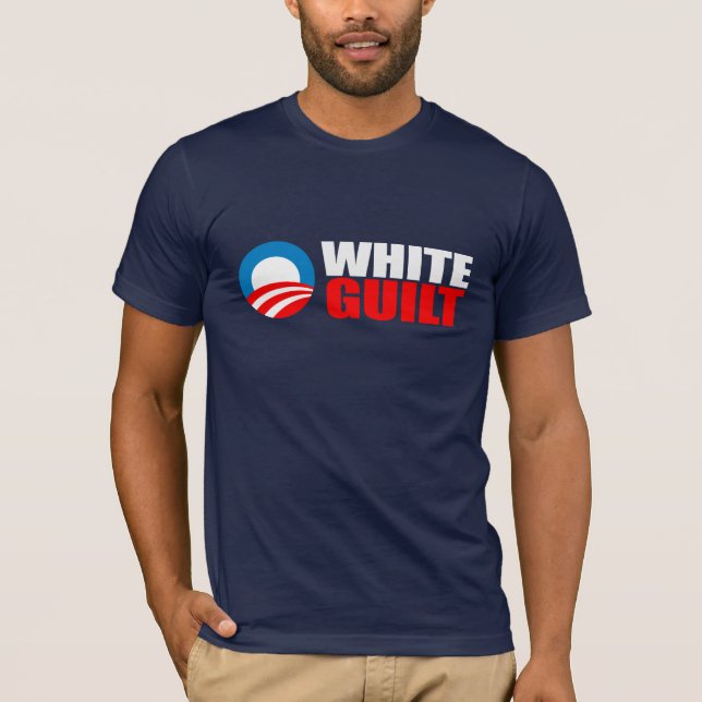 Camiseta Anti-Obama - CULPA BRANCA Bumpersticker (Frente)