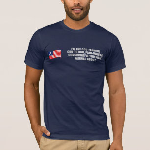 Camiseta Anti-Obama - deus que teme o t-shirt conservador