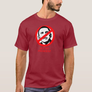 Camiseta Anti-Obama - não meu presidente