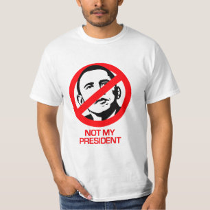 Camiseta Anti-Obama - não meu presidente