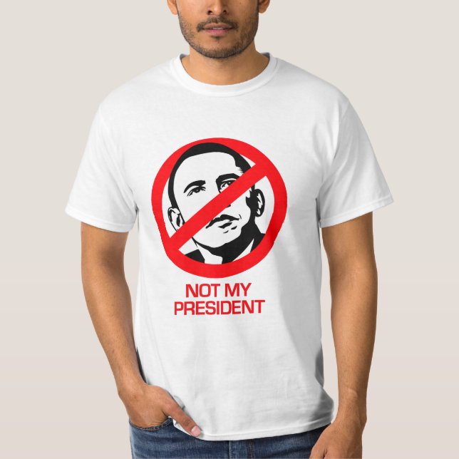 Camiseta Anti-Obama - não meu presidente (Frente)