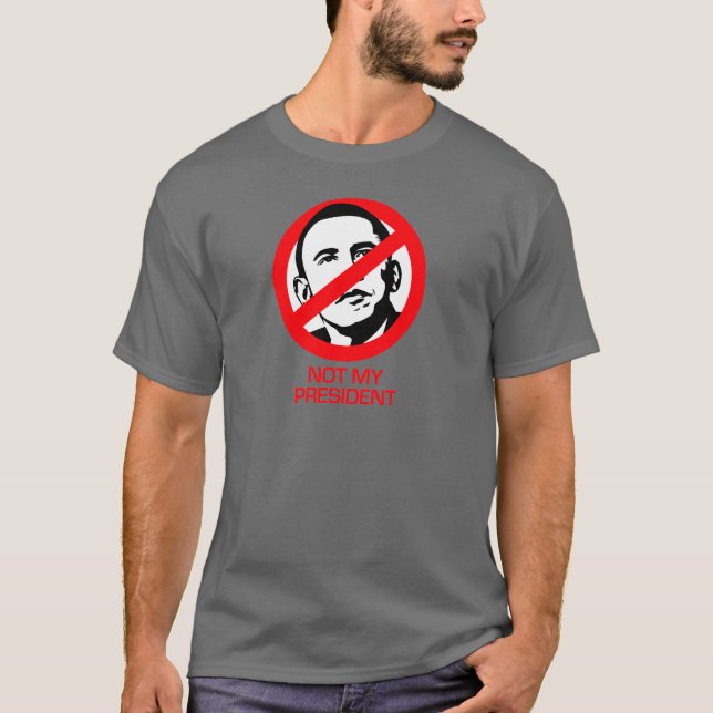 Camiseta Anti-Obama - não meu presidente (Frente)