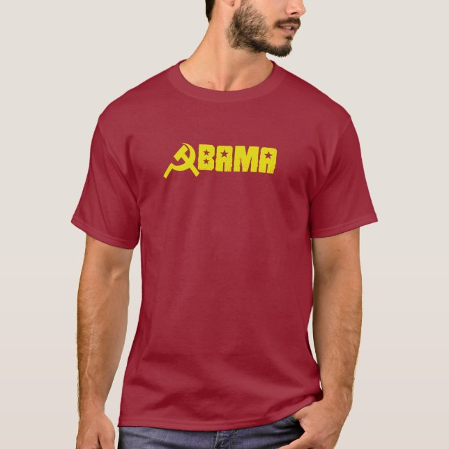 Camiseta Anti-Obama - Obama é um comunista (Frente)
