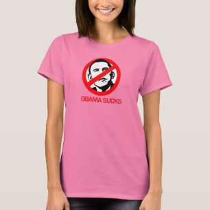 Camiseta Anti-Obama - Obama Sucks