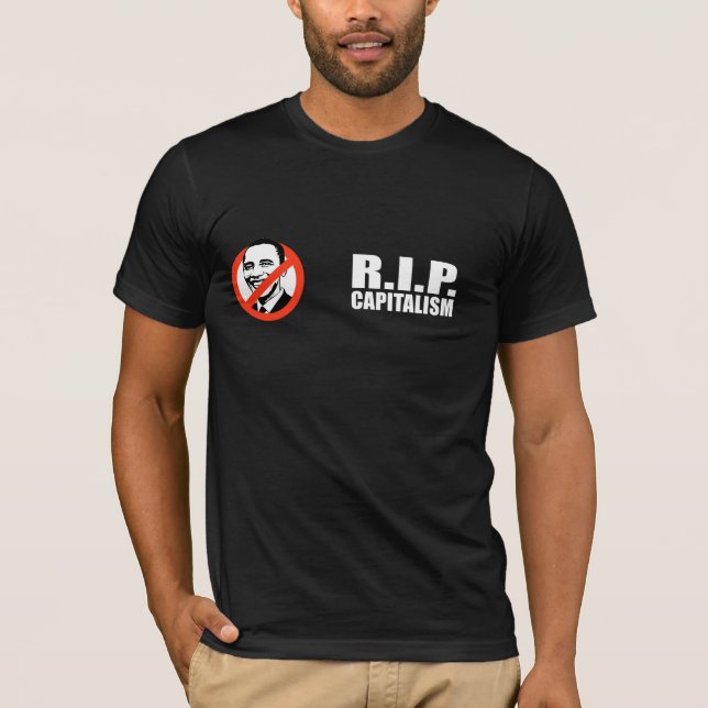 Camiseta ANTI-OBAMA- R.I.P. Capitalismo (Frente)