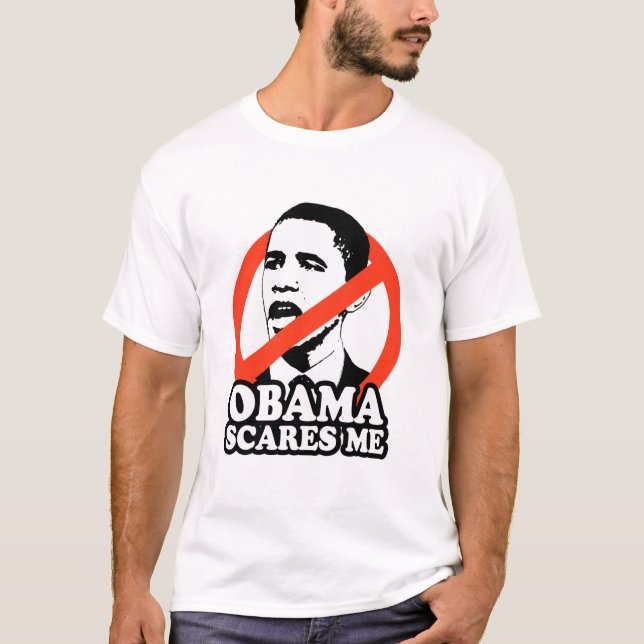 CAMISETA ANTI-OBAMA/SUSTOS DE OBAMA MIM (Frente)