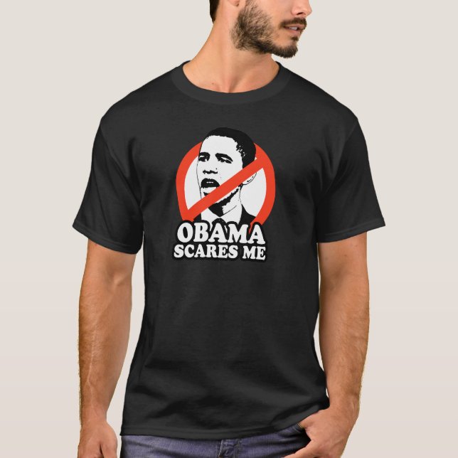 CAMISETA ANTI-OBAMA/SUSTOS DE OBAMA MIM (Frente)
