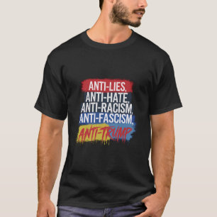 Camiseta Anti Ódio Mentiras Racismo Fascismo Resistir Prote