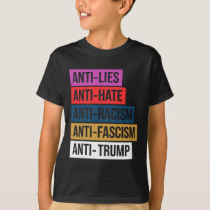 Camiseta Anti Ódio Mentiras Racismo Fascismo Resistir Prote