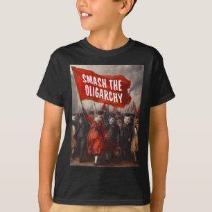 Camiseta Anti Oligarquia - Protesto de Gatos 