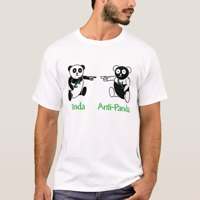 Camiseta Anti-Panda da panda (Frente)