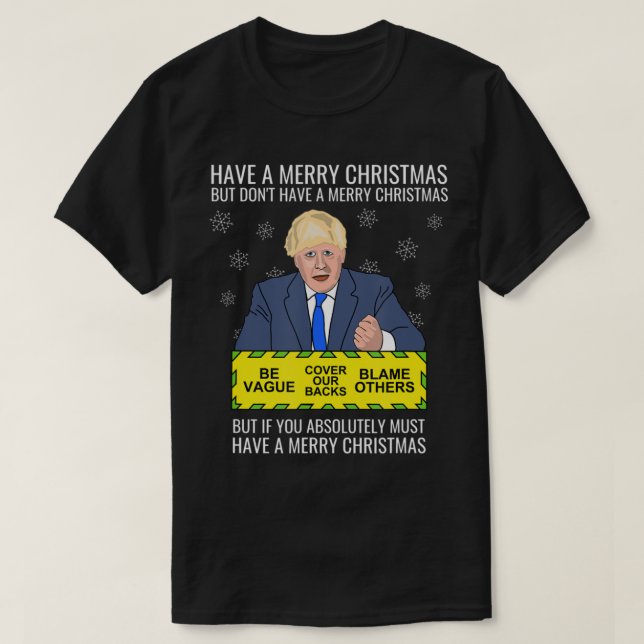 Camiseta Anti-Pm Johnson Conservador Conservador Boris Polí (Frente do Design)