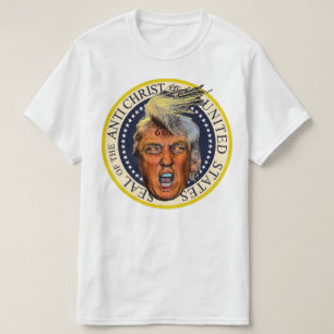 Camiseta Anti presidente Trunfo Selo do anti cristo