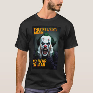 Camiseta Anti Propaganda Não à Guerra no Irã - Cam