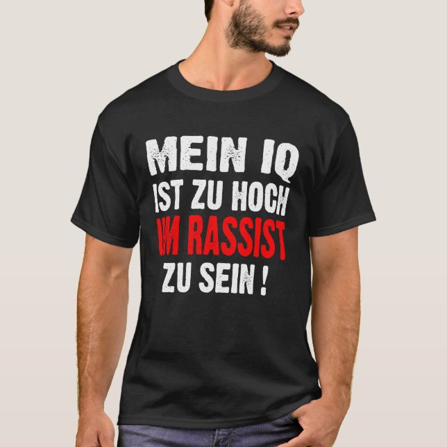 Camiseta Anti-Racismo Meu QI É Muito Alto Para Ajudar (Frente)