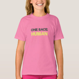 Camiseta Anti-Racismo Uma Raça Humana Todas as Vidas Import