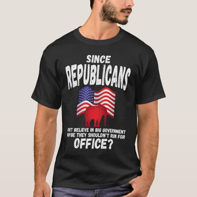 Camiseta Anti Republican   Conservative Liberal American (Frente)