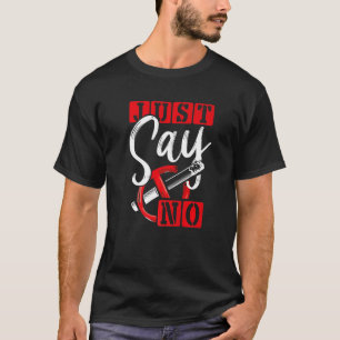 Camiseta Anti Smoking Promotion Diz Apenas Não Ao Cigarro
