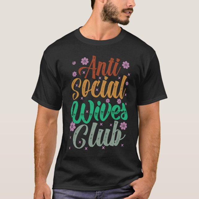 Camiseta Anti Social Wives Club Retro 2 (Frente)