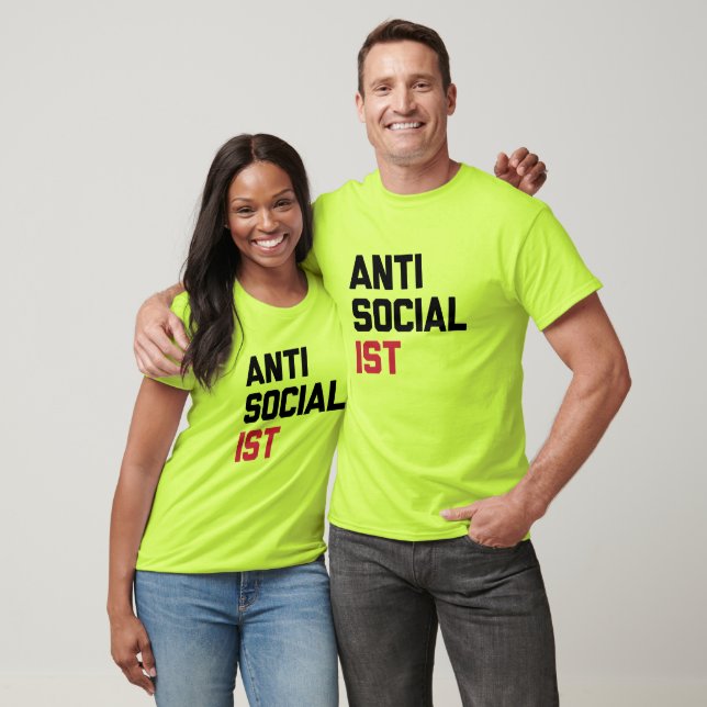 Camiseta Anti socialista (Unissex)