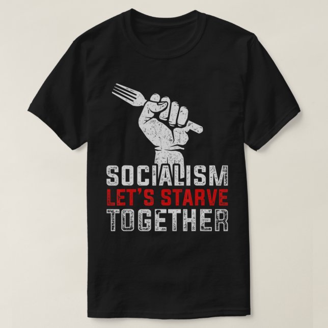 Camiseta Anti-Socialista Libertação Anti-Socialista Anti-So (Frente do Design)