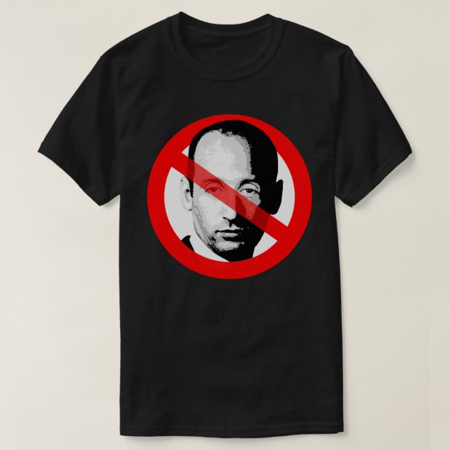 Camiseta Anti Stephen Miller cruzou o rosto (Frente do Design)