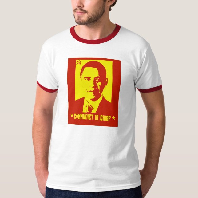 Camiseta Anti t-shirt comunista da campainha dos homens de (Frente)