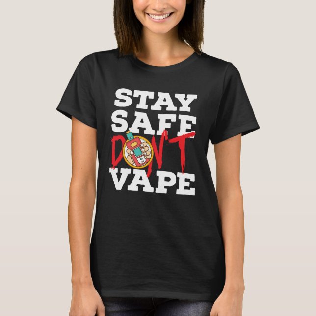 Camiseta Anti Teen Vaping Non Smoking for Anti Vape Suppo (Frente)