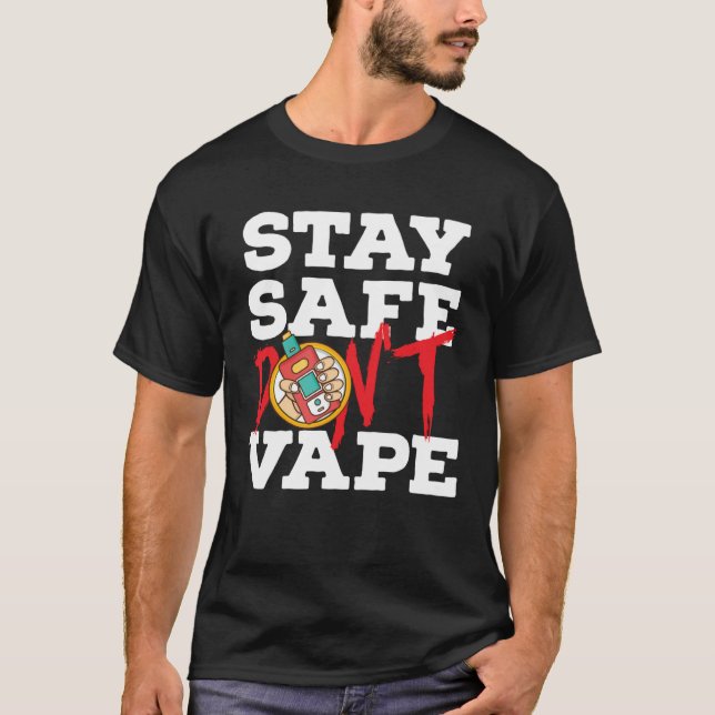Camiseta Anti Teen Vaping Non Smoking for Anti Vape Suppo (Frente)