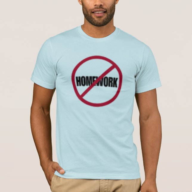 Camiseta Anti trabalhos de casa (Frente)