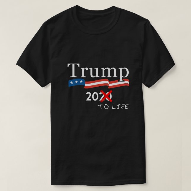 Camiseta Anti Trump 20 para a Vida (Frente do Design)