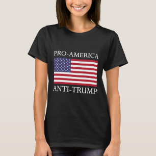 Camiseta Anti-Trump - Bandeira Americana EUA Resis
