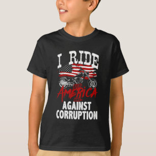Camiseta Anti-Trump Biker Resiste Contra Protesto de Corrup