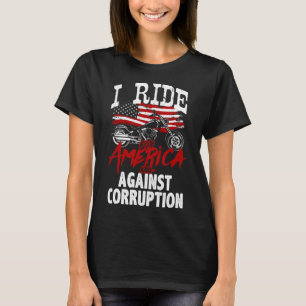 Camiseta Anti-Trump Biker Resiste Contra Protesto de Corrup