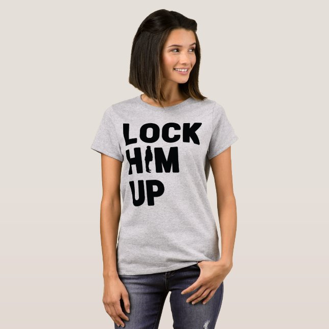 Camiseta Anti Trump Bloqueou Ele Dump Trump (Frente Completa)