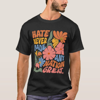 Camiseta Anti-Trump Democrata Floral Presidente Liberal