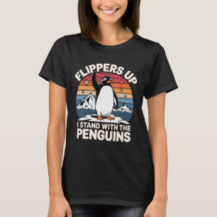 Camiseta Anti Trump Flippers Acima Eu Apoio Os Pinguins M