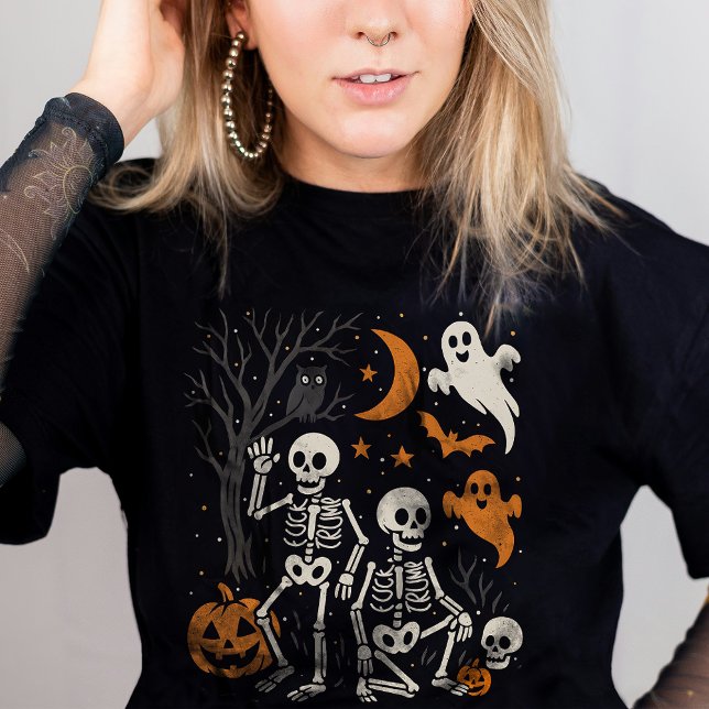 Camiseta Anti-Trump Halloween Skeleton FDT Trump Halloween (Criador carregado)